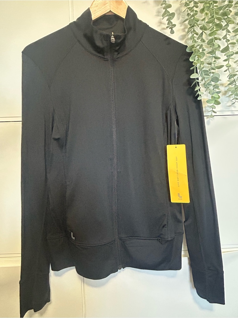 Lole Black Lightweight Zip-Front Jacket